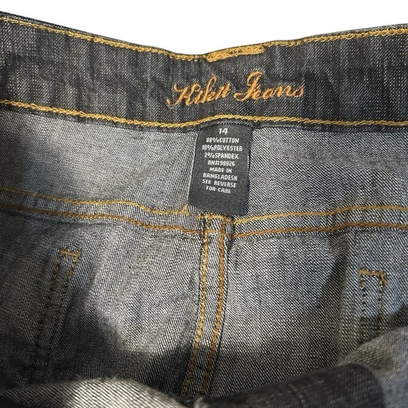 KIKIT Denim Jeans Bootcut Embroidered Embellished size14 - Picture 12 of 16